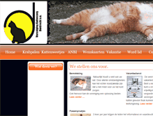 Tablet Screenshot of kattenzorg-dordrecht.nl